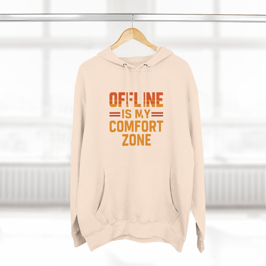 Offline Is My Comfort Zone – Retro Minimalist Hoodie