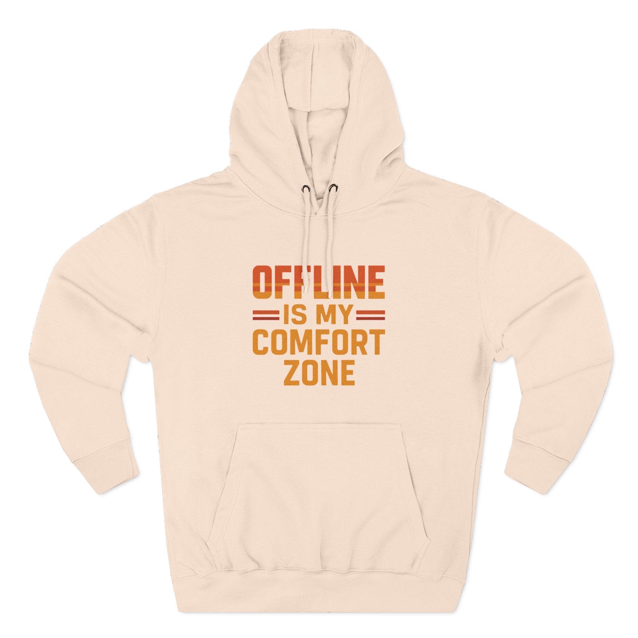 Offline Is My Comfort Zone – Retro Minimalist Hoodie