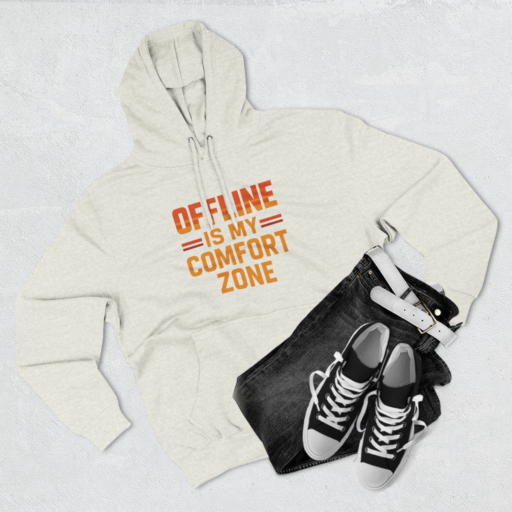 Offline Is My Comfort Zone – Retro Minimalist Hoodie