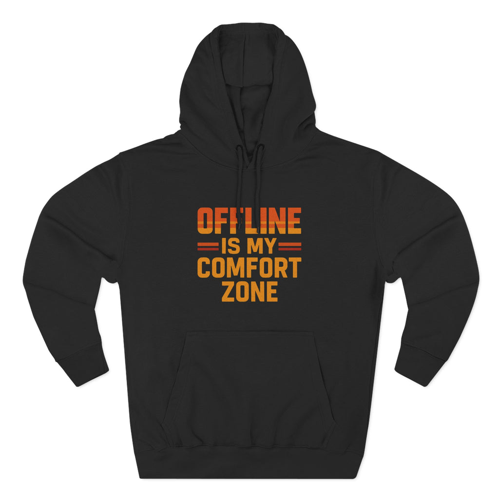 Offline Is My Comfort Zone – Retro Minimalist Hoodie