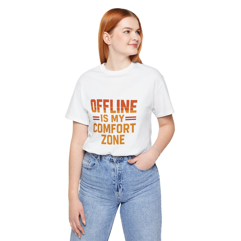 Offline Is My Comfort Zone – Retro 80s-Inspired Graphic Tee