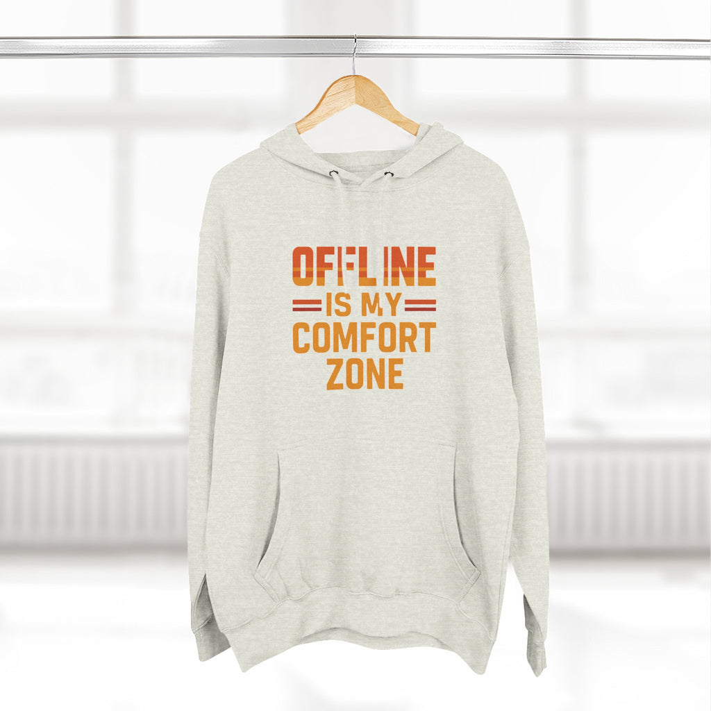 Offline Is My Comfort Zone – Retro Minimalist Hoodie